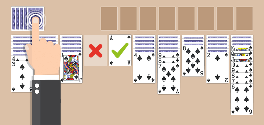 spider solitaire statistics file in windows 10